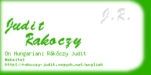 judit rakoczy business card